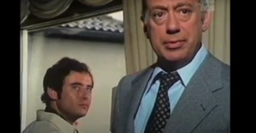 Benocha et Steephan Derrick dans l'épisode "L'imposture" de la série Inspecteur Derrick
